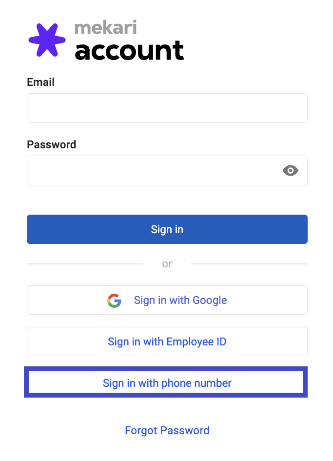 How To Sign In With Phone Number On Mekari Account – Mekari Help Center